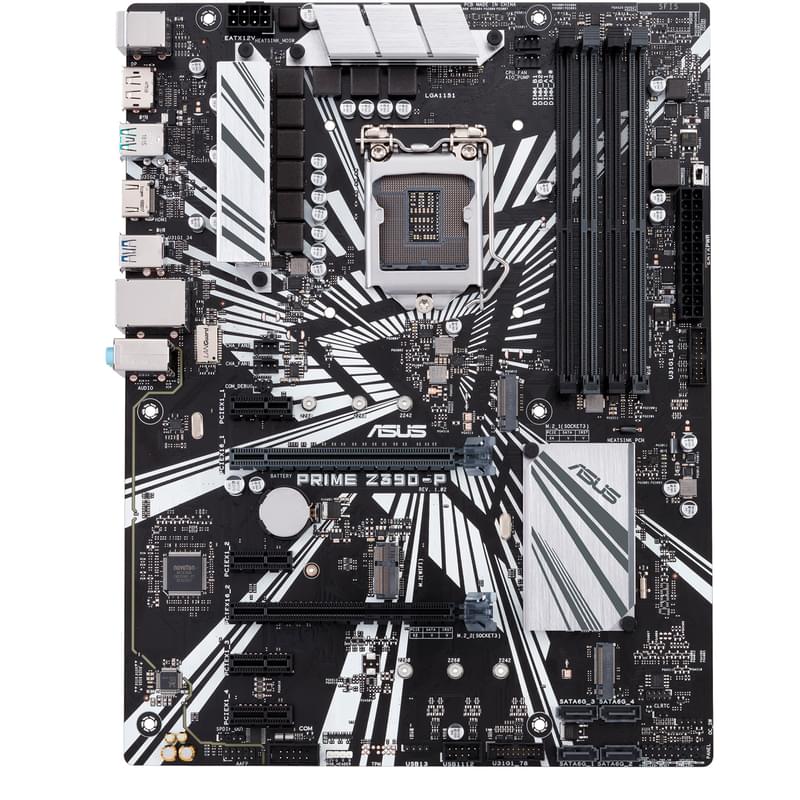 Материнская плата Asus PRIME Z390-P LGA1151 4DDR4 PCI-E 2x16 4x1 (HDMI+DP) ATX - фото #0, Technodom.kz