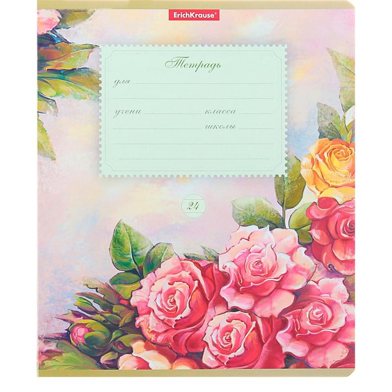Erich Krause Тетрадь школьная ученическая Розы, 24 листа, линейка - фото #0, Technodom.kz Erich Krause Тетрадь школьная ученическая Розы, 24 листа, линейка - фото #0, Technodom.kz