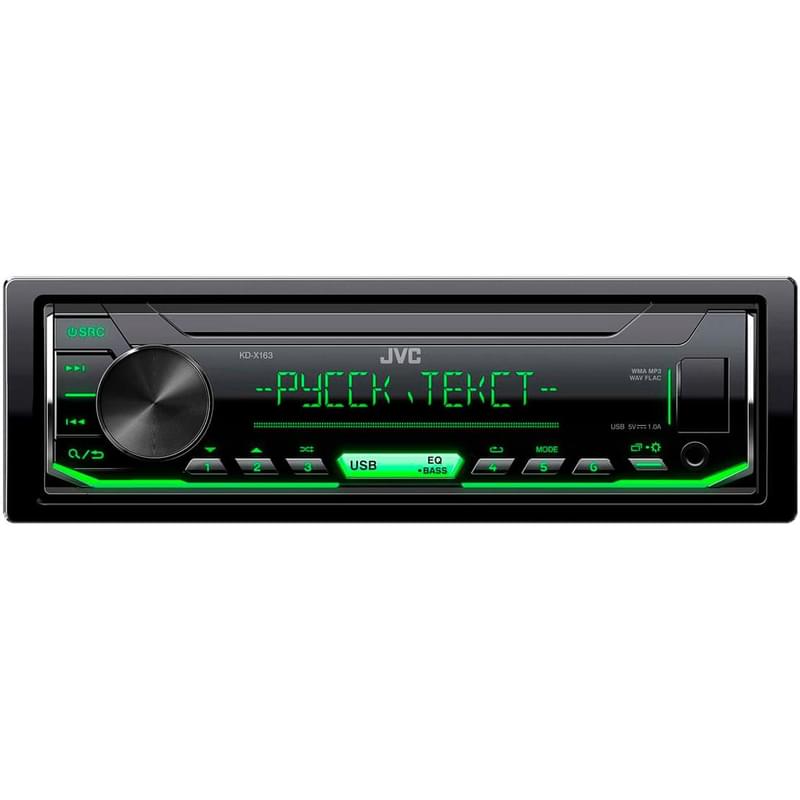 Автомагнитола JVC KD-X163 DIN 1 - фото #0, Technodom.kz