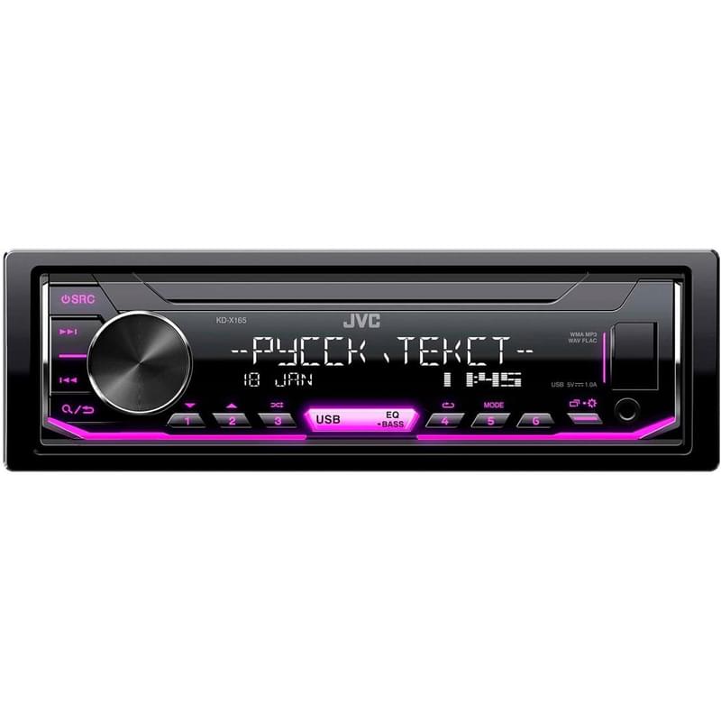 Автомагнитола JVC KD-X165 DIN 1 - фото #0, Technodom.kz