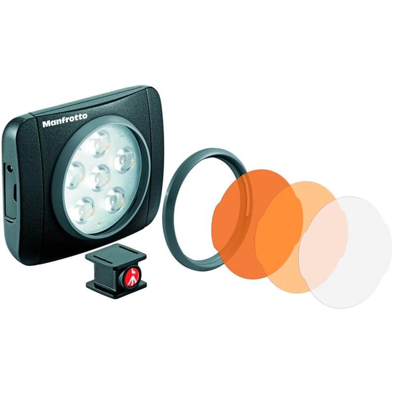 Подсветка MANFROTTO LED Lumimuse с 6 диодами, черный (MLUMIEART-BK) - фото #0, Technodom.kz