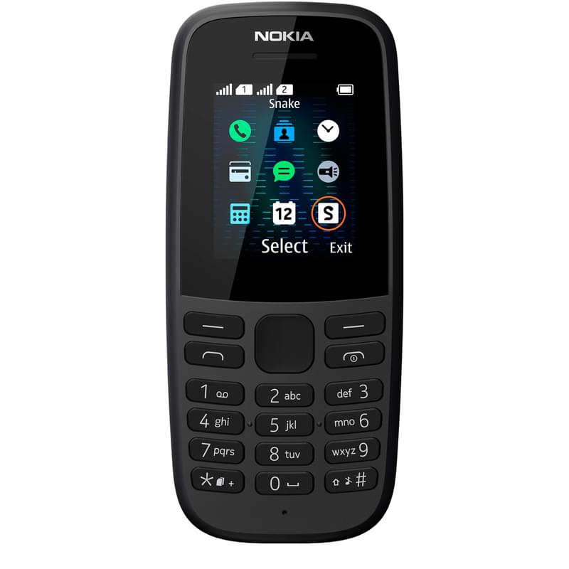 Мобильный телефон Nokia 105 Black - фото #0, Technodom.kz