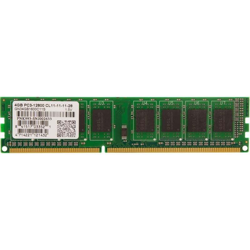 Оперативная память DDR3 DIMM 4GB/1600MHz PC3-12800 Geil (GN34GB1600C11S) - фото #0, Technodom.kz