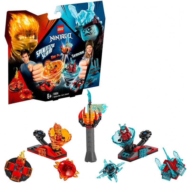 Конструктор Lego Ninjago Бой мастеров кружитцу — Кай против Самурая 70684 - фото #5, Technodom.kz