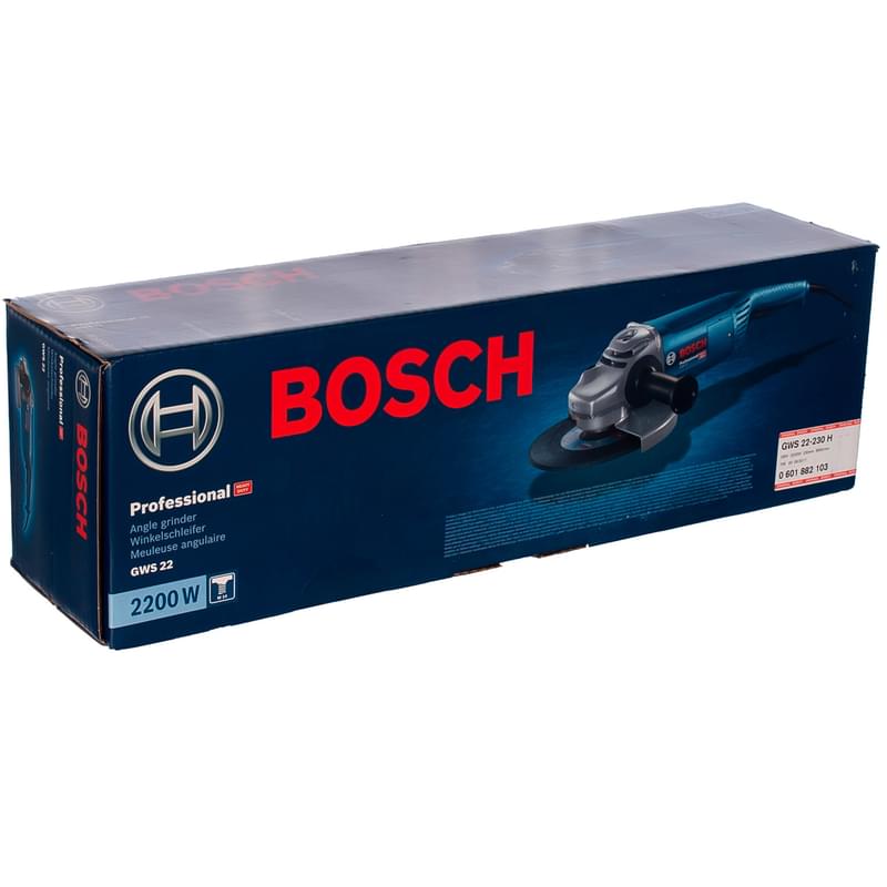 Углошлифовальная машина Bosch GWS 22-230 H (0601882103) - фото #2, Technodom.kz