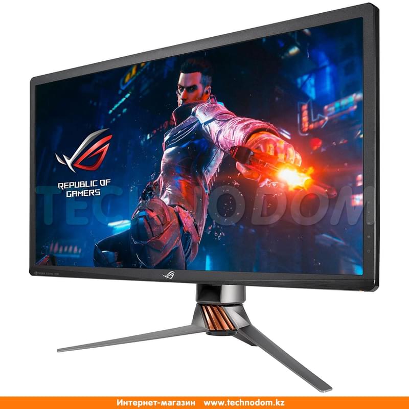 Монитор Игровой 27" Asus ROG Swift PG27UQ 3840x2160 16:9 IPS 144ГЦ (HDMI+DP) Titanium - фото #2, Technodom.kz