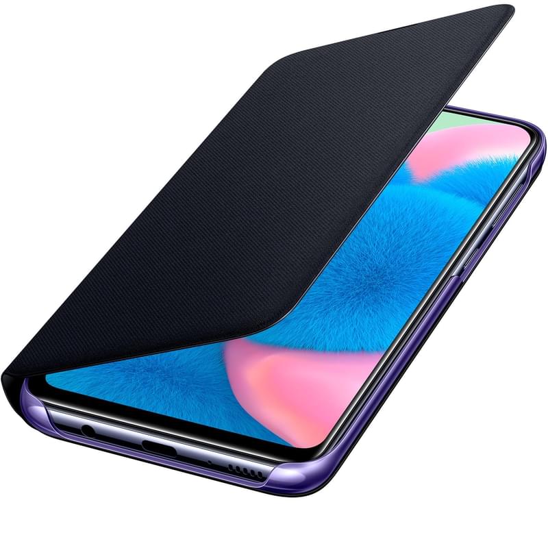 Чехол для Samsung Galaxy A30s, (A30s) Wallet Cover, Black (EF-WA307PBEGRU) - фото #3, Technodom.kz