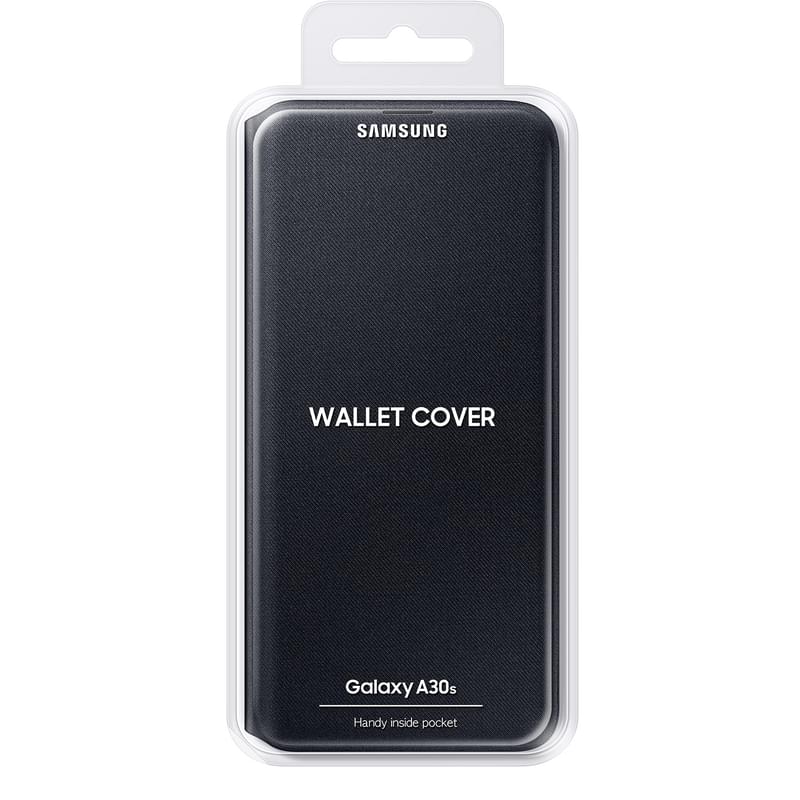 Чехол для Samsung Galaxy A30s, (A30s) Wallet Cover, Black (EF-WA307PBEGRU) - фото #4, Technodom.kz