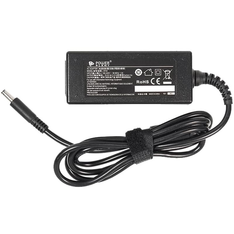 Блок питания для ноутбуков PowerPlant DELL 220V, 19.5V 45W 2.31A (4.5*2.7) - фото #0, Technodom.kz