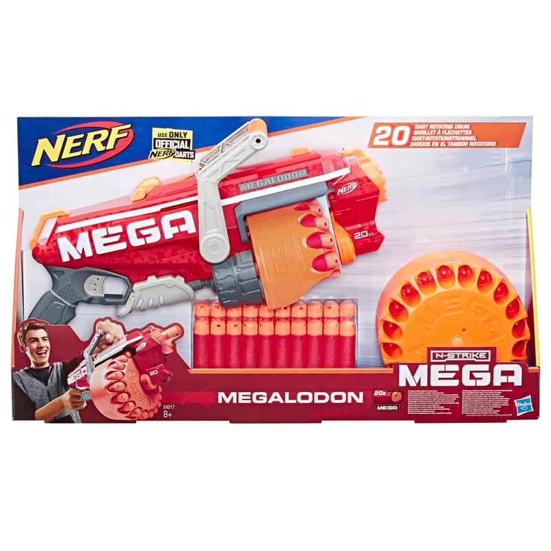 Игровой набор HASBRO NERF бластер МЕГА Мегалодон НЁРФ - фото #0, Technodom.kz