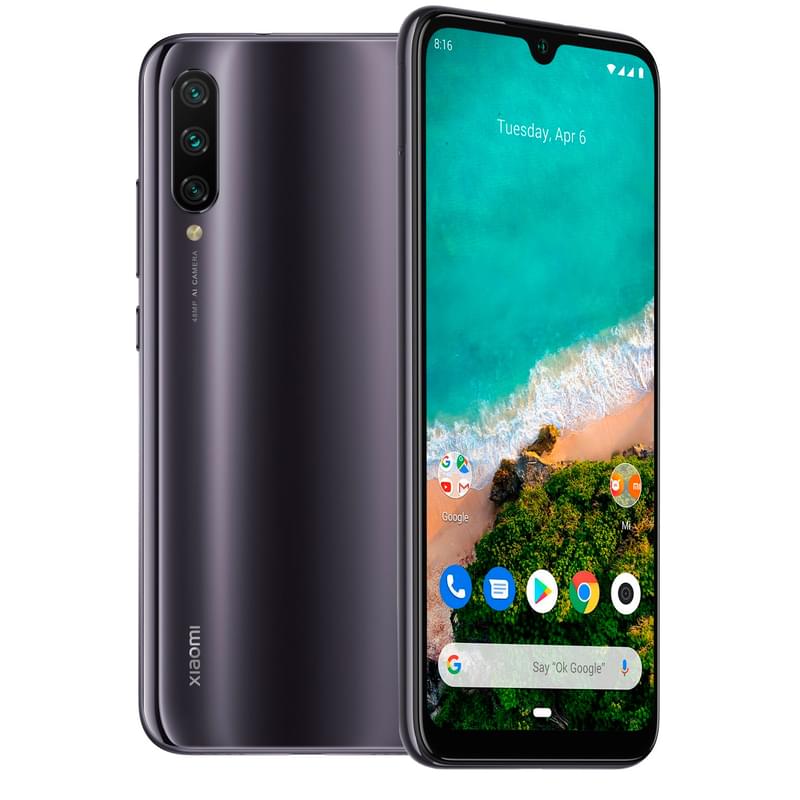 Смартфон Xiaomi MI A3 4/128GB Grey - фото #0, Technodom.kz