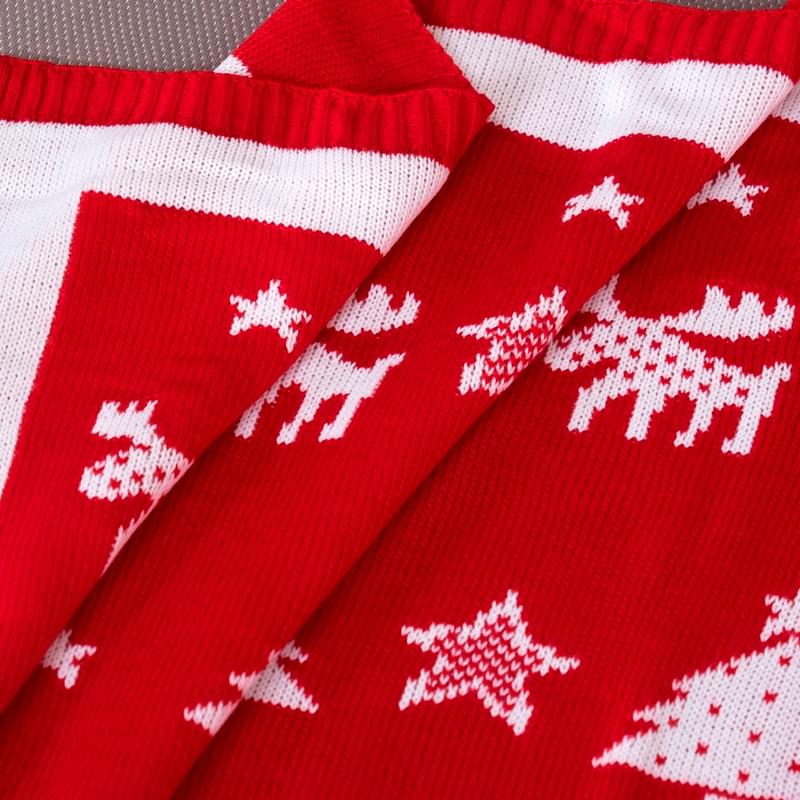 Вязаный плед Этель «Новогодний орнамент», 110 × 140 см, полиэстер 100 % - фото #1, Technodom.kz