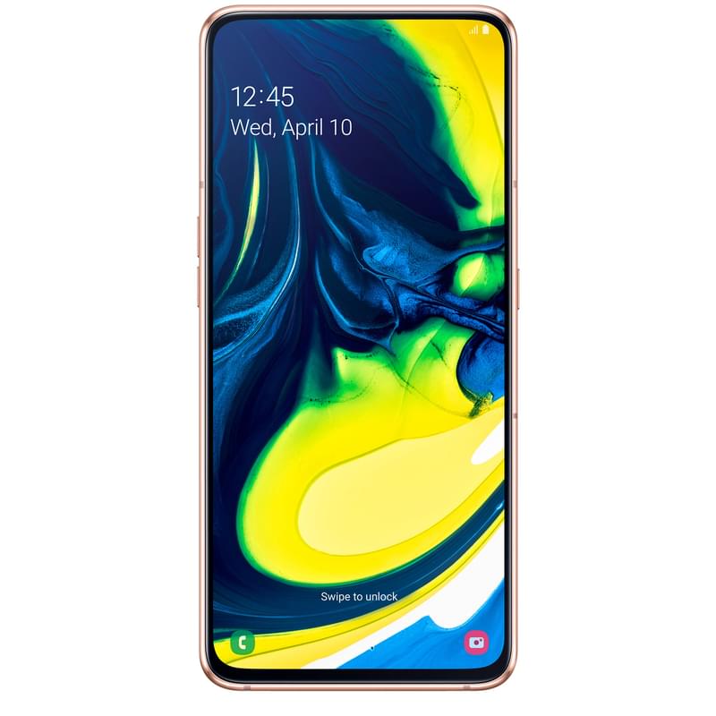 Смартфон Samsung Galaxy A80 128GB Gold - фото #1, Technodom.kz