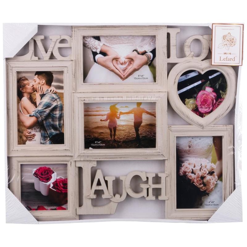 Фоторамка-коллаж 44*37*2 смНа 6 фото 10*10/10*15/15*10 см, 596-231 - фото #1, Technodom.kz Фоторамка-коллаж 44*37*2 смНа 6 фото 10*10/10*15/15*10 см, 596-231 - фото #1, Technodom.kz