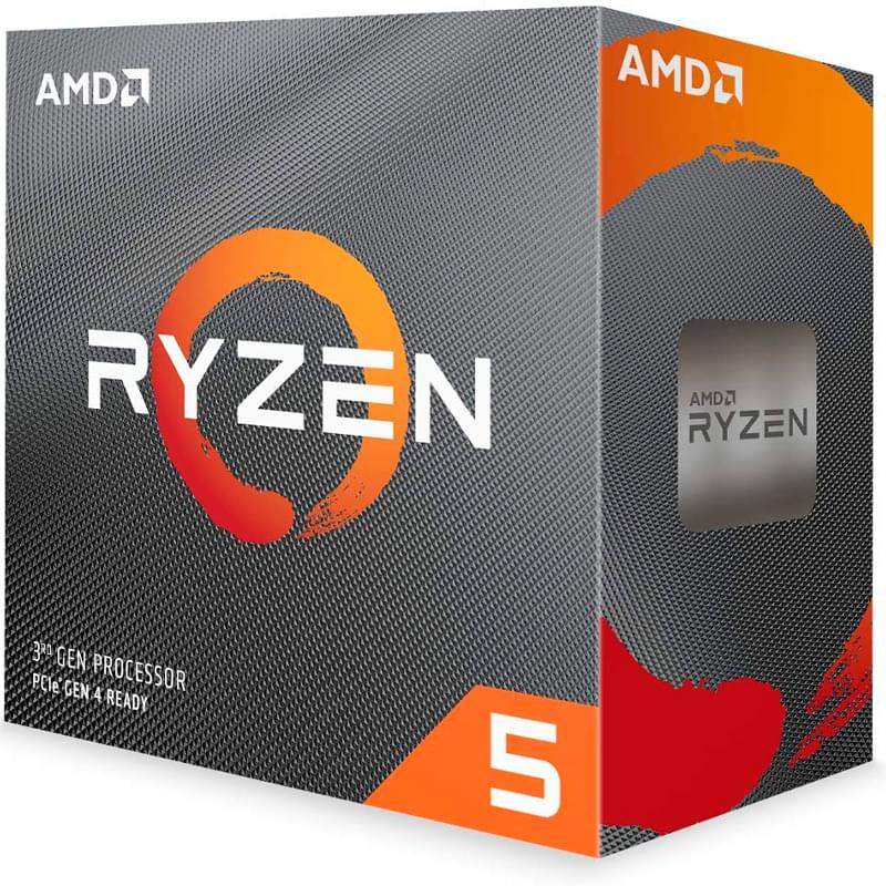 Процессор AMD Ryzen 5 3600 (C6/T12, (3M L2, 32M L3 Cache), 3.6 up to 4,2GHz) AM4 BOX - фото #0, Technodom.kz