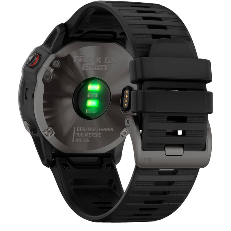 Смарт-часы Garmin Fenix 6X Sapphire Carbon Gray with Black Band - фото #3, Technodom.kz