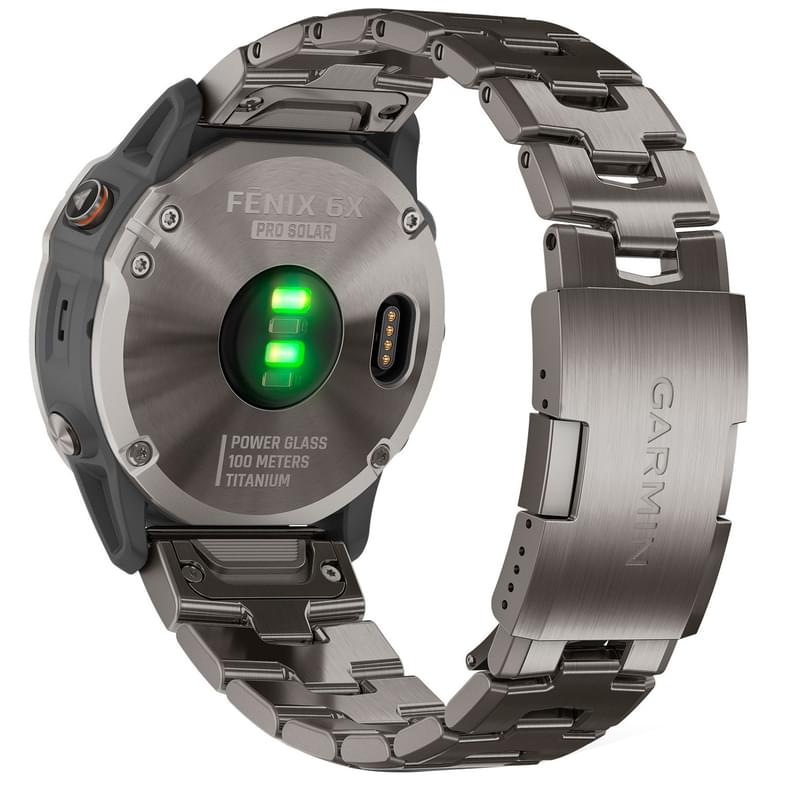 Смарт-часы Garmin Fenix 6X Pro Solar Titanium with Titanium Band - фото #3, Technodom.kz