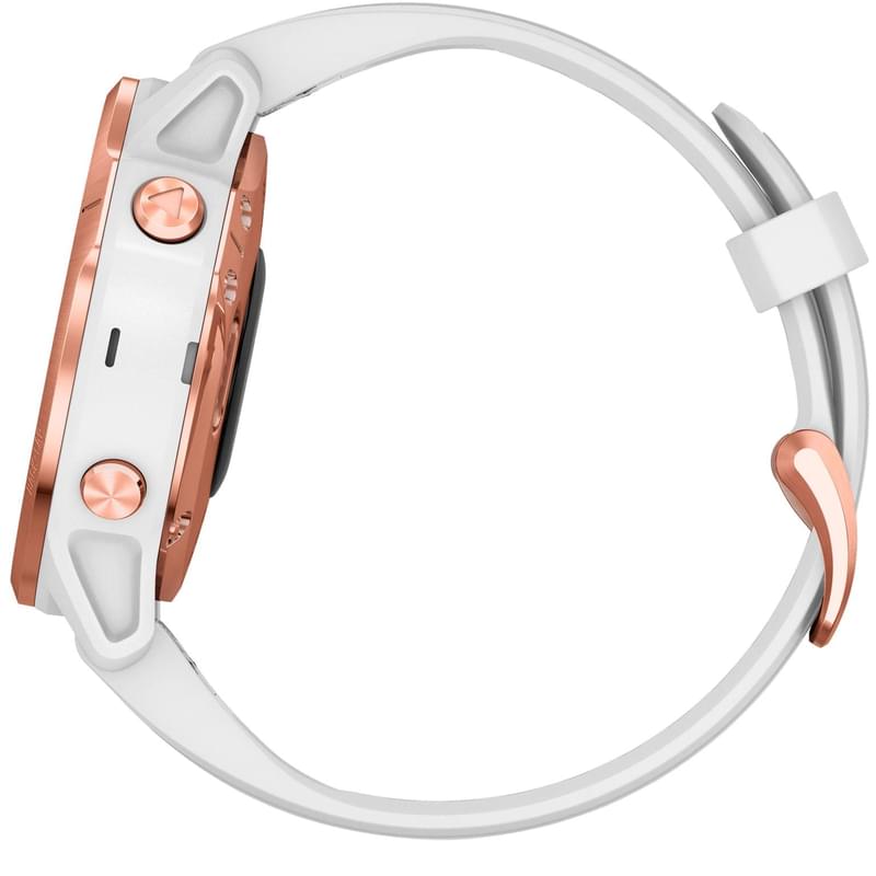 Смарт-часы Garmin Fenix 6S Pro Rose Gold with White Band - фото #6, Technodom.kz