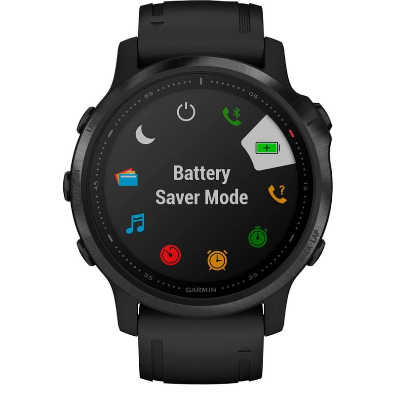 Смарт-часы Garmin Fenix 6S Pro Black with Black Band - фото #5, Technodom.kz