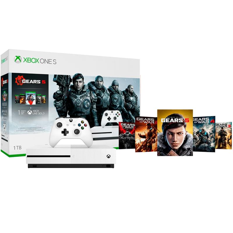 Игровая консоль XBOX One S 1TB + Gears 5 (234-01030) - фото #0, Technodom.kz