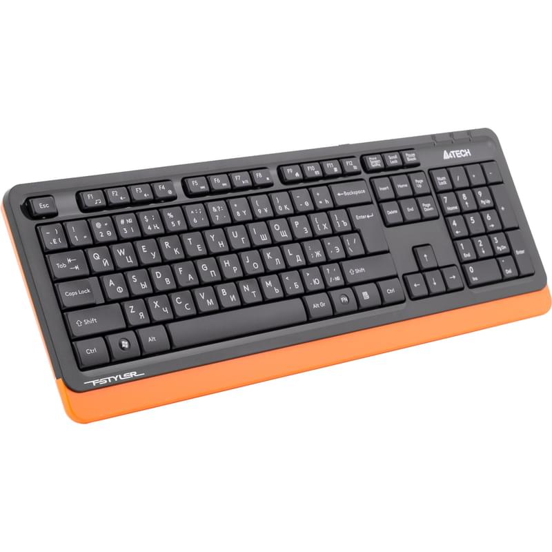 Клавиатура проводная USB A4tech Fstyler FK-10, Orange - фото #6, Technodom.kz