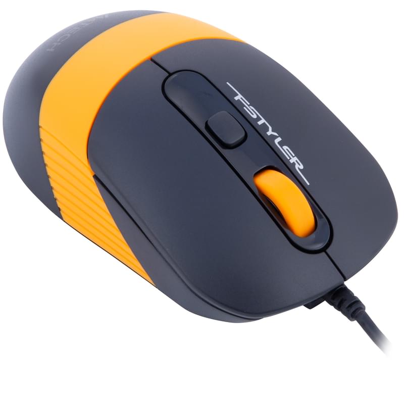 Мышка проводная USB A4tech Fstyler FM-10, Orange - фото #2, Technodom.kz