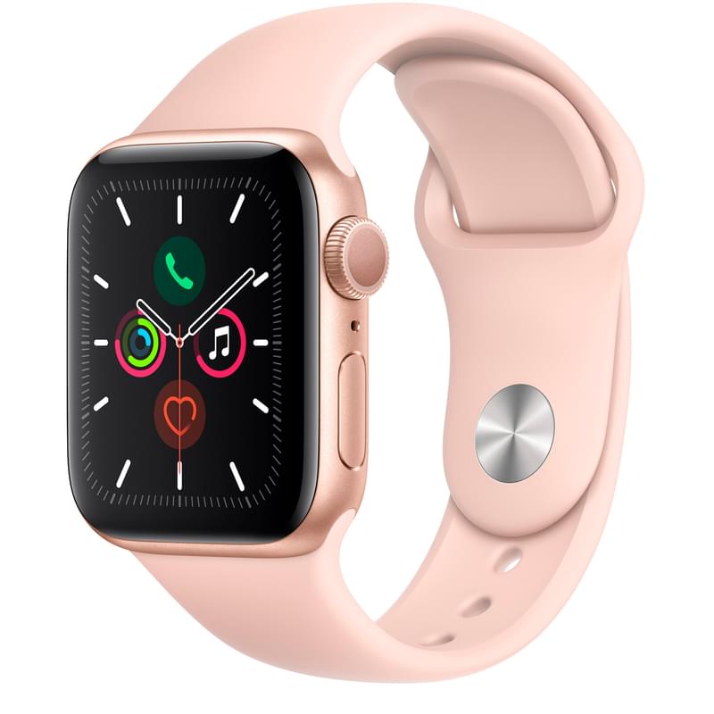 Смарт-часы Apple Watch Series 5 GPS, 40mm Gold Aluminium Case with Pink Sand Sport Band - фото #0, Technodom.kz Смарт-часы Apple Watch Series 5 GPS, 40mm Gold Aluminium Case with Pink Sand Sport Band - фото #0, Technodom.kz