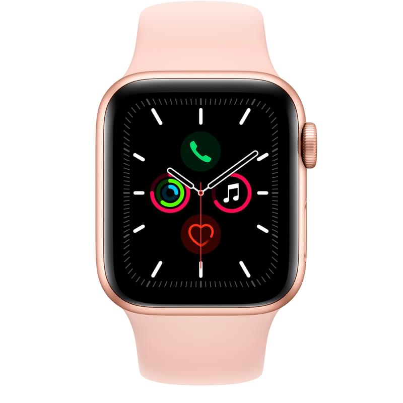 Смарт-часы Apple Watch Series 5 GPS, 40mm Gold Aluminium Case with Pink Sand Sport Band - фото #1, Technodom.kz Смарт-часы Apple Watch Series 5 GPS, 40mm Gold Aluminium Case with Pink Sand Sport Band - фото #1, Technodom.kz