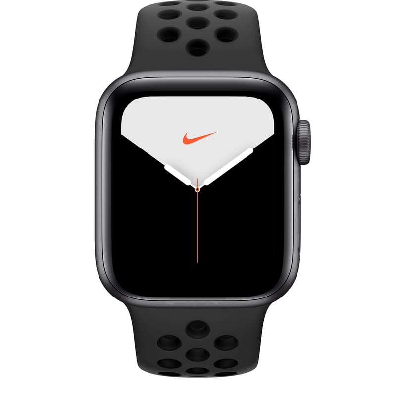 Смарт-часы Apple Watch Nike Series 5 GPS, 40mm Space Grey Aluminium Case with Black Nike Sport Band - фото #1, Technodom.kz