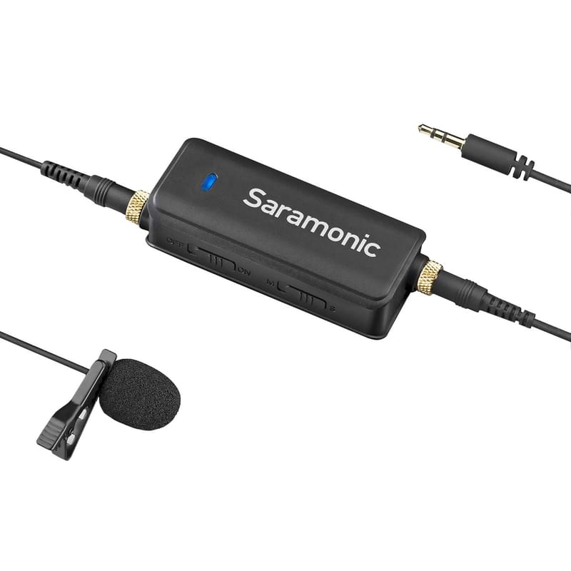Микрофон петличный Saramonic LavMic с двухканальными микшером для фотоаппаратов и смартфонов - фото #0, Technodom.kz