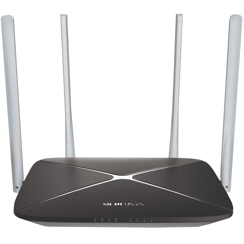 Беспроводной маршрутизатор, Mercusys AC12, 4 порта + Wi-Fi, 867/300 Mbps (AC12) - фото #0, Technodom.kz