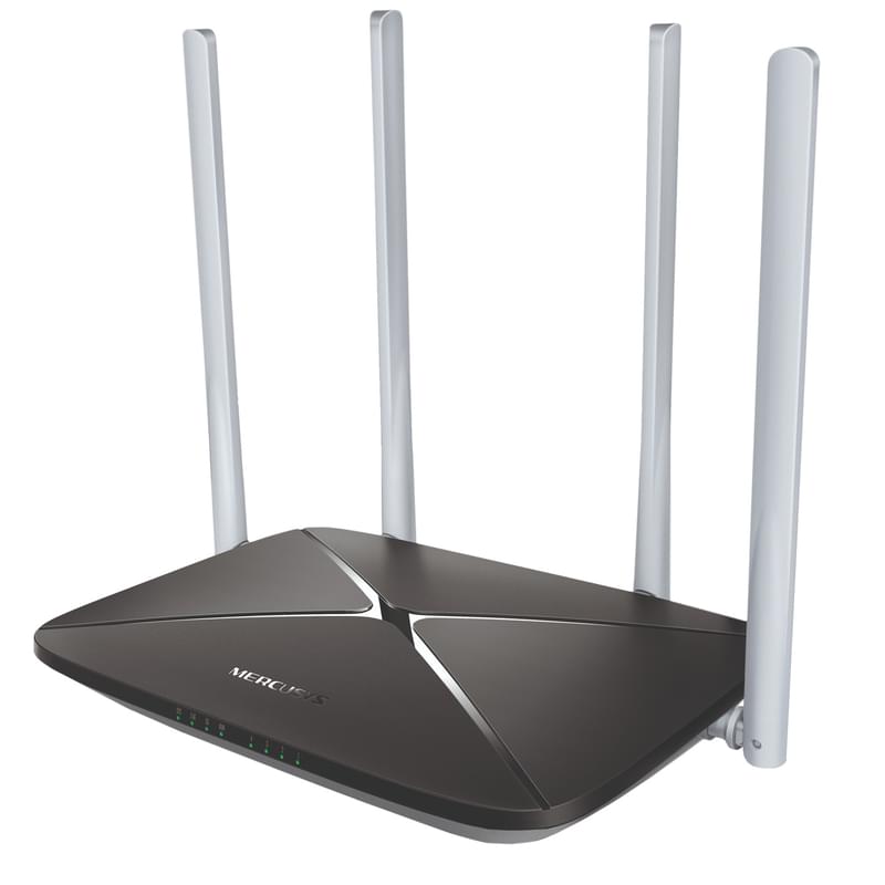 Беспроводной маршрутизатор, Mercusys AC12, 4 порта + Wi-Fi, 867/300 Mbps (AC12) - фото #1, Technodom.kz