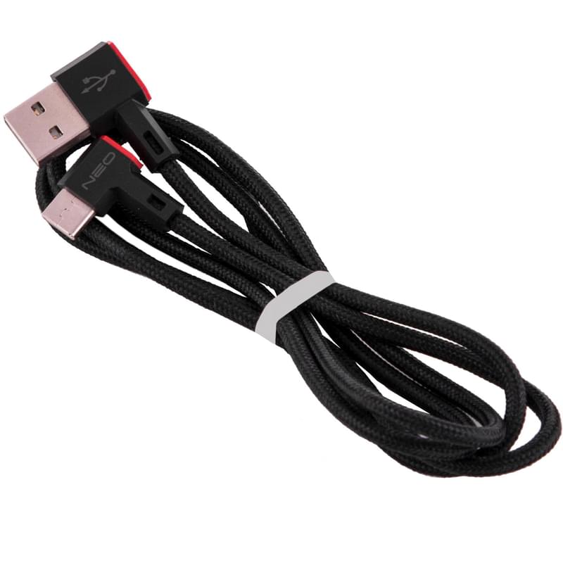 Кабель USB 2.0 - Type-С, Neo, L-shaped, 1м, Black (NC-004C) - фото #0, Technodom.kz