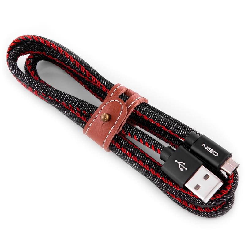 Кабель USB 2.0 - Micro USB, Neo, Metal, 1м, Black (NC-005M) - фото #0, Technodom.kz