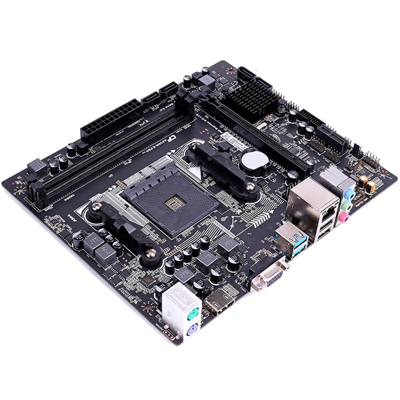 Материнская плата Colorful A320M-K PRO YV14 AM4 2DDR4 PCI-E 1x16 1x1 (HDMI+VGA) mATX - фото #2, Technodom.kz