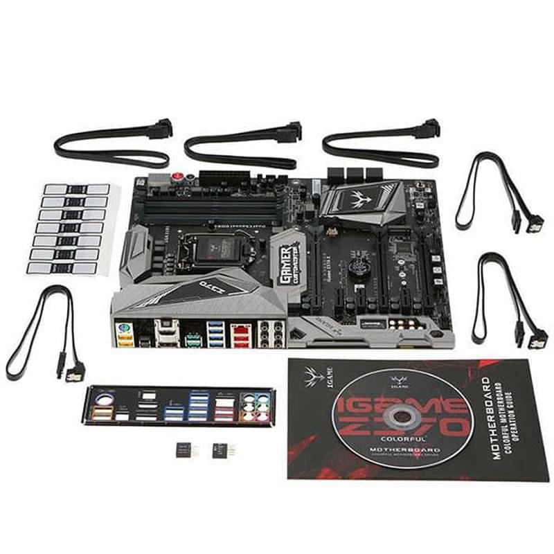 Материнская плата Colorful Z370 iGame Vulcan X V20 LGA1151 4DDR4 PCI-E 3x16 3x1 (HDMI+DP) ATX - фото #3, Technodom.kz