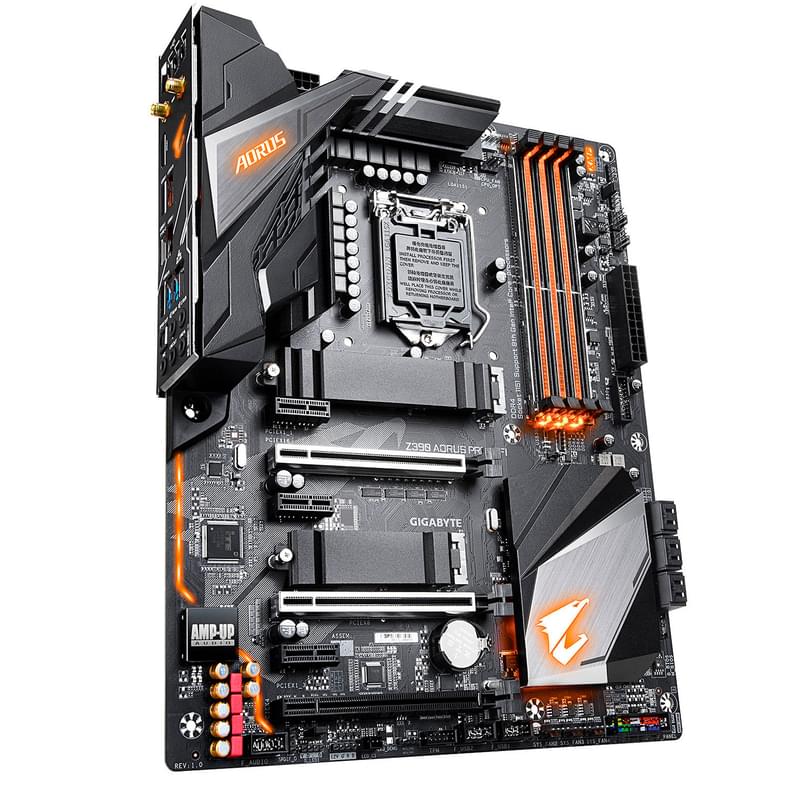 Материнская плата Gigabyte Z390 AORUS PRO (WIFI) LGA1151 4DDR4 PCI-E 3x16 3x1 (HDMI) ATX - фото #1, Technodom.kz