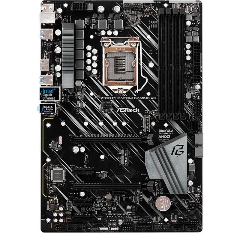 Материнская плата ASRock Z390 PHANTOM Gaming 4S LGA1151 4DDR4 PCI-E 3x1 (HDMI) ATX - фото #0, Technodom.kz