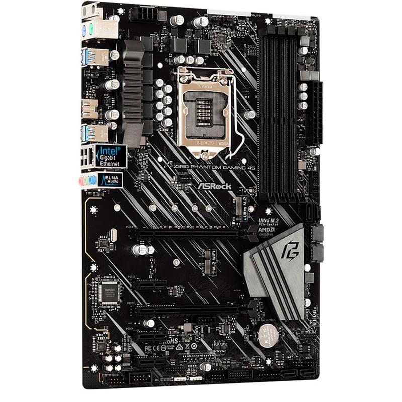 Материнская плата ASRock Z390 PHANTOM Gaming 4S LGA1151 4DDR4 PCI-E 3x1 (HDMI) ATX - фото #1, Technodom.kz