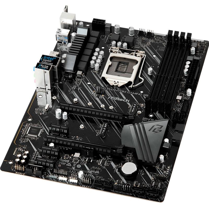 Материнская плата ASRock Z390 PHANTOM Gaming 4S LGA1151 4DDR4 PCI-E 3x1 (HDMI) ATX - фото #2, Technodom.kz