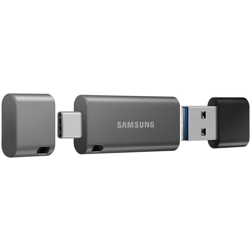 USB Флешка 256GB Samsung Duo Plus Type-A/C 3.1 Gen 1 (3.0) OTG Grey (MUF-256DB/APC) - фото #1, Technodom.kz
