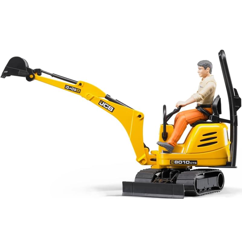 Мини экскаватор JCB 8010 CTS и рабочий - фото #1, Technodom.kz