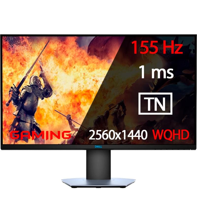 27" Dell S2719DGF Ойын мониторы 2560x1440 16:9 TN 155ГЦ (2HDMI+DP) Black - фото #0, Technodom.kz