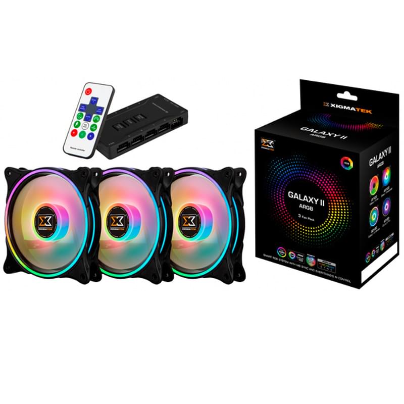 Кулер для кейса Xigmatek Galaxy II Pro RGB (EN42128) - фото #0, Technodom.kz Кулер для кейса Xigmatek Galaxy II Pro RGB (EN42128) - фото #0, Technodom.kz