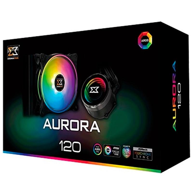 CPU Xigmatek Aurora 120 RGB (EN42791) арналған сұйық салқындату жүйесі - фото #5, Technodom.kz
