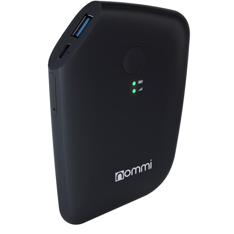 Портативный WiFi роутер Nommi Slim Black - фото #1, Technodom.kz