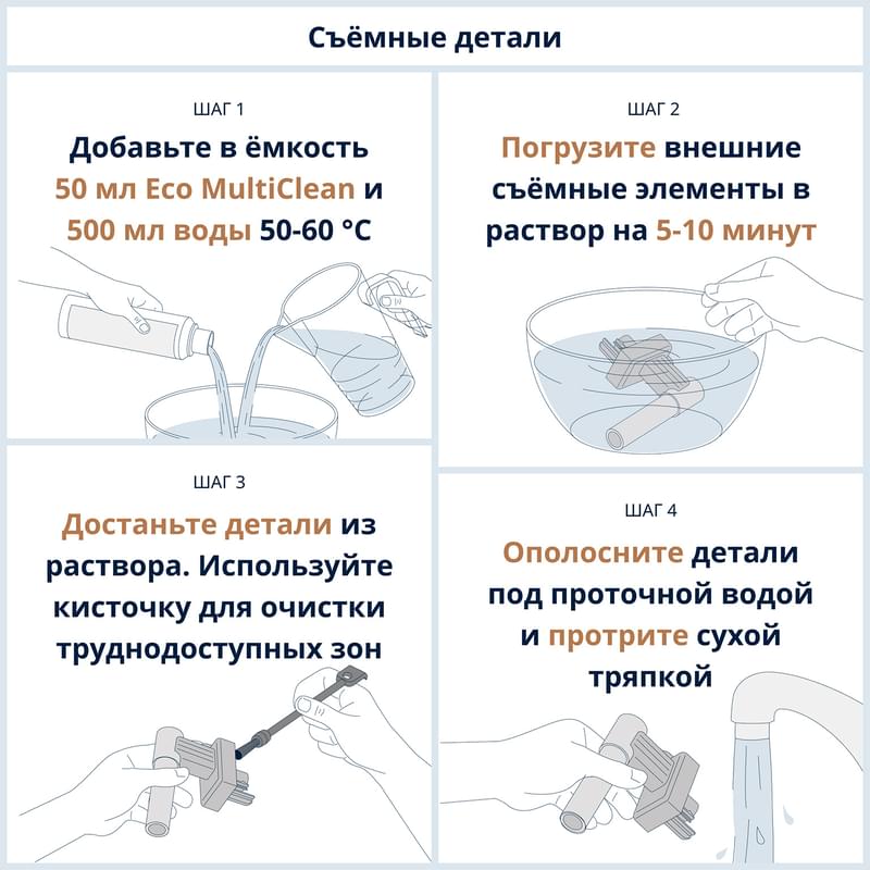 Средство очистки капучинатора Delonghi DLSC-550 - фото #4, Technodom.kz