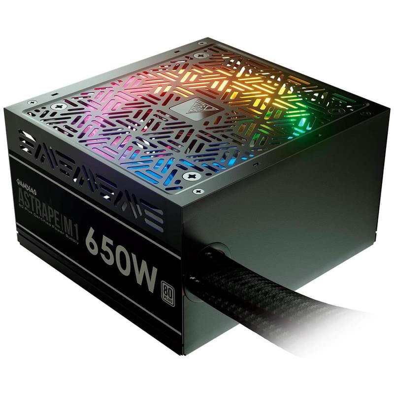 Блок питания 650W GAMDIAS ASTRAPE M1-650W ATX 20+4pin, 4+4pin (ASTRAPE M1-650W) - фото #0, Technodom.kz