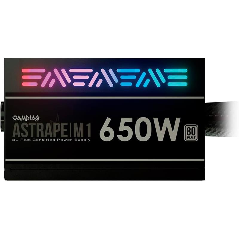 Блок питания 650W GAMDIAS ASTRAPE M1-650W ATX 20+4pin, 4+4pin (ASTRAPE M1-650W) - фото #2, Technodom.kz