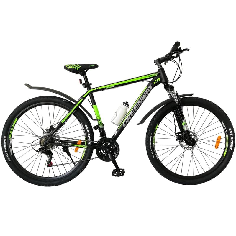 Велосипед Greenway 29M031, 29" Black/Green - фото #0, Technodom.kz